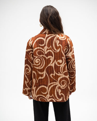 TILTIL Keil Kimono Beige Rust Print One Size - Things I Like Things I Love