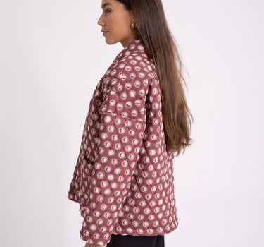 TILTIL Keil Kimono Burgundy Sun Moon Print - Things I Like Things I Love