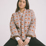 TILTIL Keil Kimono Cream Rust Flower Print - Things I Like Things I Love