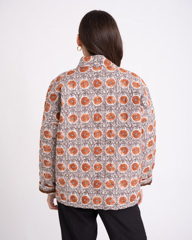 TILTIL Keil Kimono Cream Rust Flower Print - Things I Like Things I Love