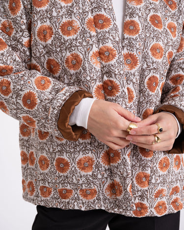 TILTIL Keil Kimono Cream Rust Flower Print - Things I Like Things I Love