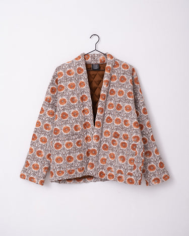 TILTIL Keil Kimono Cream Rust Flower Print - Things I Like Things I Love