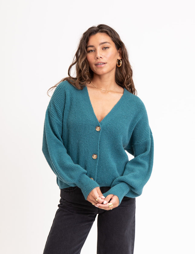 TILTIL Layla Cardigan Petrol One Size - Things I Like Things I Love