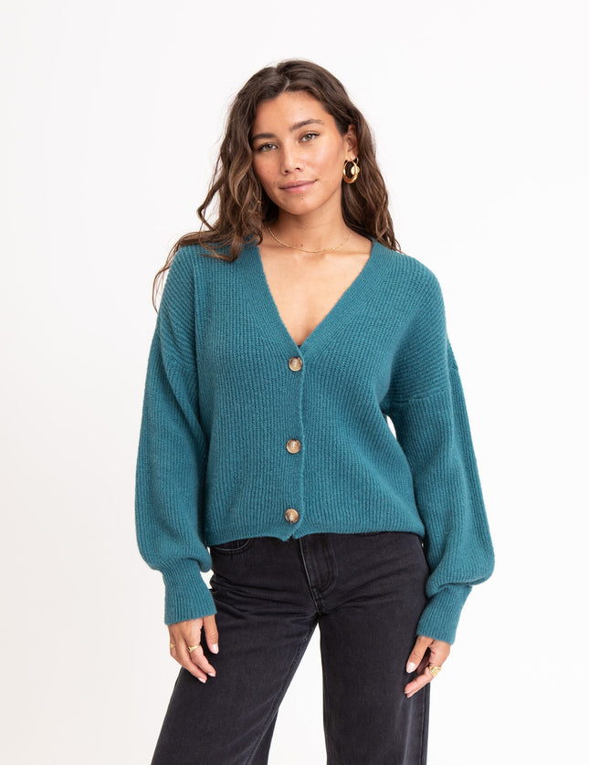 TILTIL Layla Cardigan Petrol One Size - Things I Like Things I Love