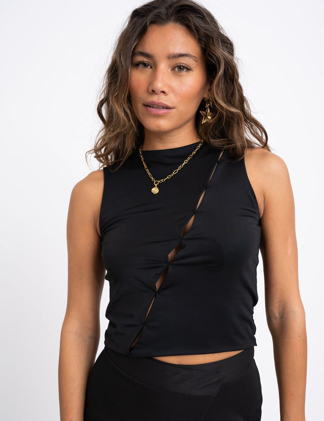 TILTIL Lexy Crop Top Detail Black - Things I Like Things I Love