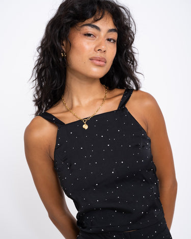 TILTIL Lilian Black Glitter Top - Things I Like Things I Love