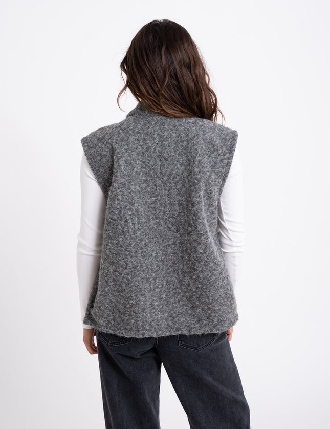 TILTIL Lily Gilet Melange Grey - Things I Like Things I Love