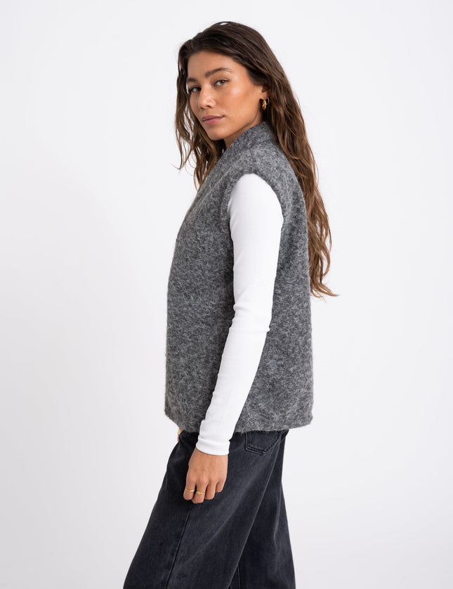 TILTIL Lily Gilet Melange Grey - Things I Like Things I Love