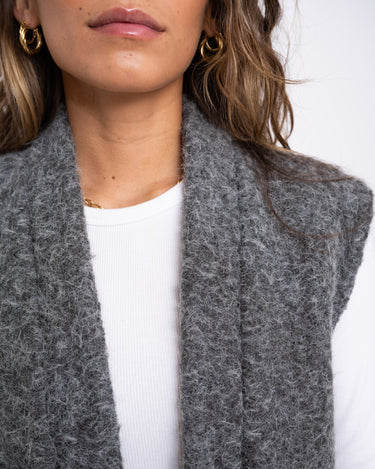 TILTIL Lily Gilet Melange Grey - Things I Like Things I Love