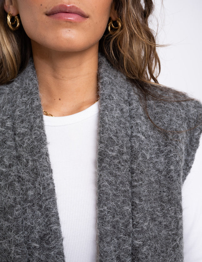 TILTIL Lily Gilet Melange Grey - Things I Like Things I Love