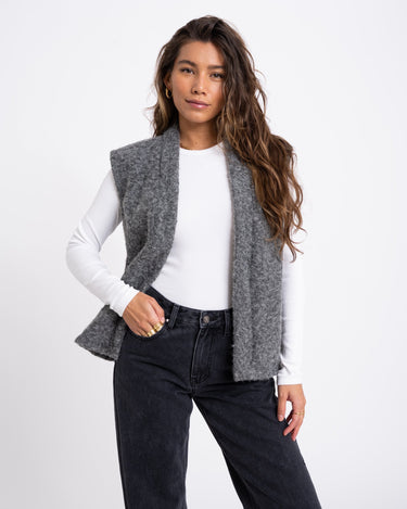 TILTIL Lily Gilet Melange Grey - Things I Like Things I Love