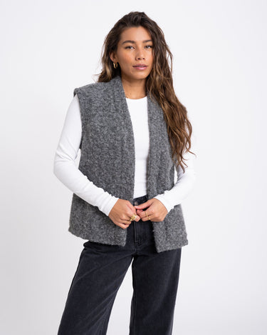 TILTIL Lily Gilet Melange Grey - Things I Like Things I Love