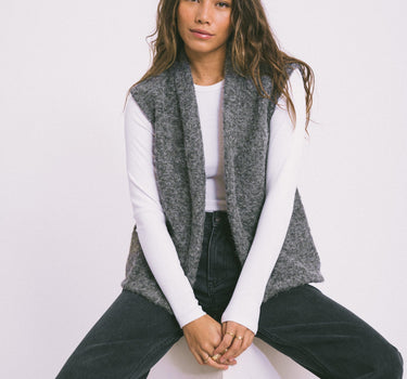 TILTIL Lily Gilet Melange Grey - Things I Like Things I Love