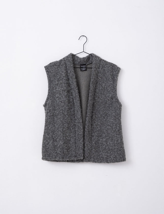 TILTIL Lily Gilet Melange Grey - Things I Like Things I Love