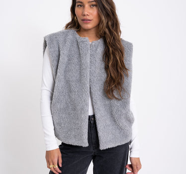 TILTIL Logan Teddy Gilet Grey - Things I Like Things I Love