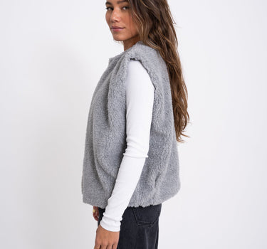 TILTIL Logan Teddy Gilet Grey - Things I Like Things I Love