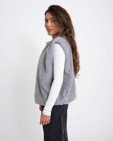 TILTIL Logan Teddy Gilet Grey - Things I Like Things I Love