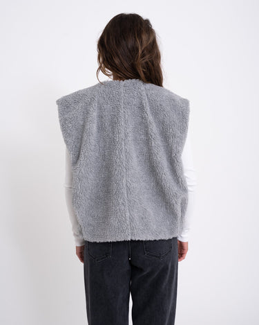 TILTIL Logan Teddy Gilet Grey - Things I Like Things I Love