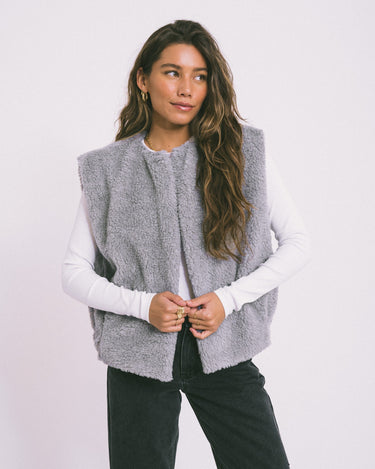 TILTIL Logan Teddy Gilet Grey - Things I Like Things I Love