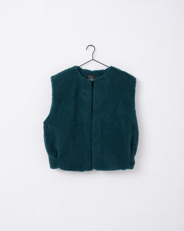 TILTIL Logan Teddy Gilet Petrol One Size - Things I Like Things I Love