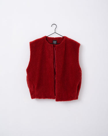 TILTIL Logan Teddy Gilet Wine One Size - Things I Like Things I Love