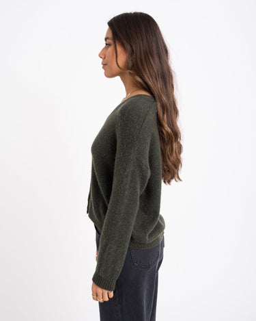 TILTIL Lotte Cardigan Army Green - Things I Like Things I Love