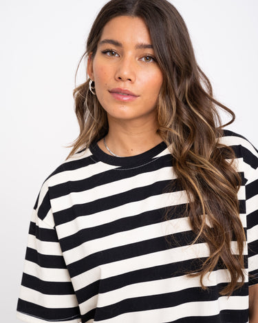 TILTIL Loua Tee Stripe Black One Size - Things I Like Things I Love