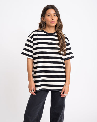 TILTIL Loua Tee Stripe Black One Size - Things I Like Things I Love