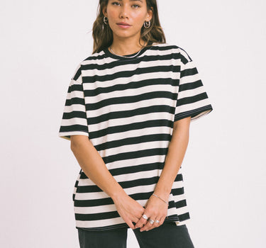 TILTIL Loua Tee Stripe Black One Size - Things I Like Things I Love