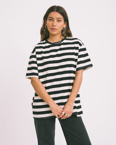 TILTIL Loua Tee Stripe Black One Size - Things I Like Things I Love