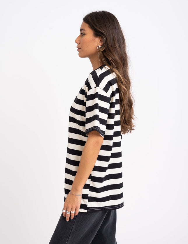 TILTIL Loua Tee Stripe Black One Size - Things I Like Things I Love