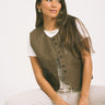 TILTIL Lucy Gilet PU Brown One Size - Things I Like Things I Love