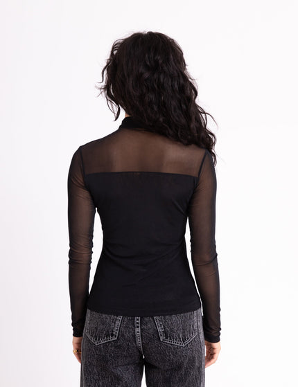 TILTIL Lucy Mesh Longsleeve Black - Things I Like Things I Love