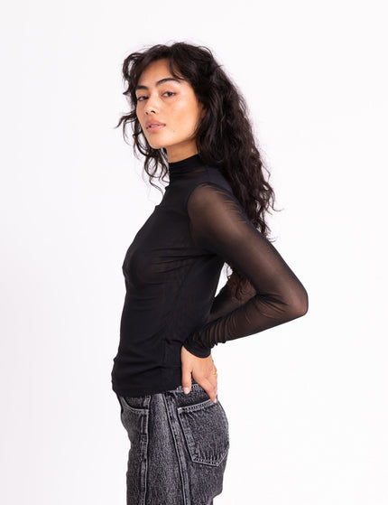 TILTIL Lucy Mesh Longsleeve Black - Things I Like Things I Love