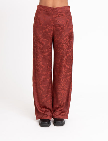 TILTIL Manouk Satin Pants Scarlet Red Print - Things I Like Things I Love