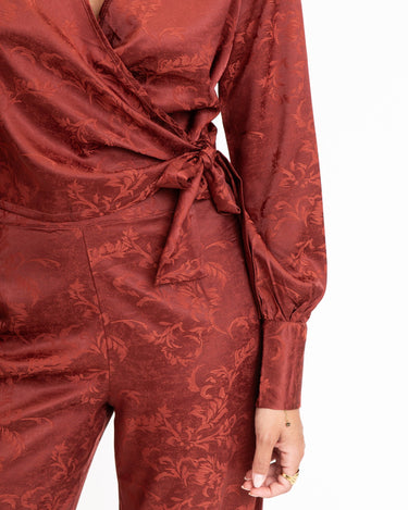 TILTIL Manouk Satin Top Red Print - Things I Like Things I Love