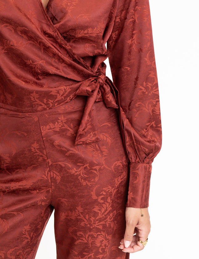 TILTIL Manouk Satin Top Red Print - Things I Like Things I Love