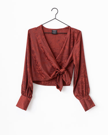 TILTIL Manouk Satin Top Red Print - Things I Like Things I Love