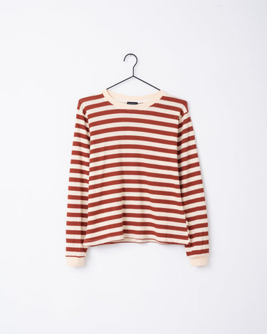 TILTIL Many Stripe Longsleeve Rust Beige One Size - Things I Like Things I Love