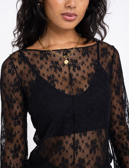 TILTIL Mara Lace Longsleeve Black - Things I Like Things I Love