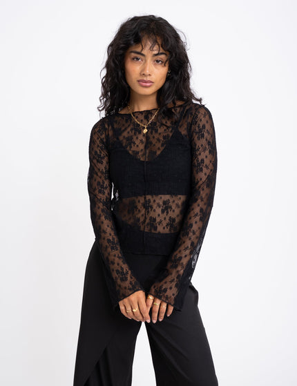 TILTIL Mara Lace Longsleeve Black - Things I Like Things I Love