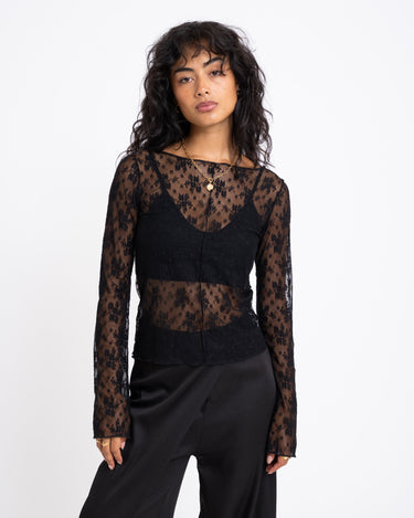 TILTIL Mara Lace Longsleeve Black - Things I Like Things I Love