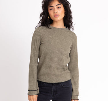 TILTIL Marie Longsleeve Moss Green Cuff Detail - Things I Like Things I Love