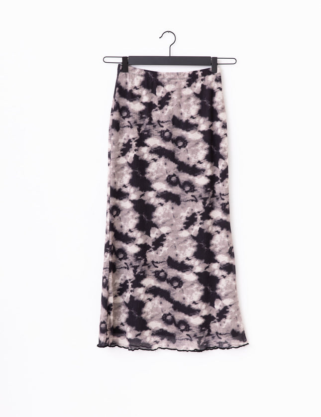 TILTIL Marijn Skirt Mesh Black Stone Print - Things I Like Things I Love