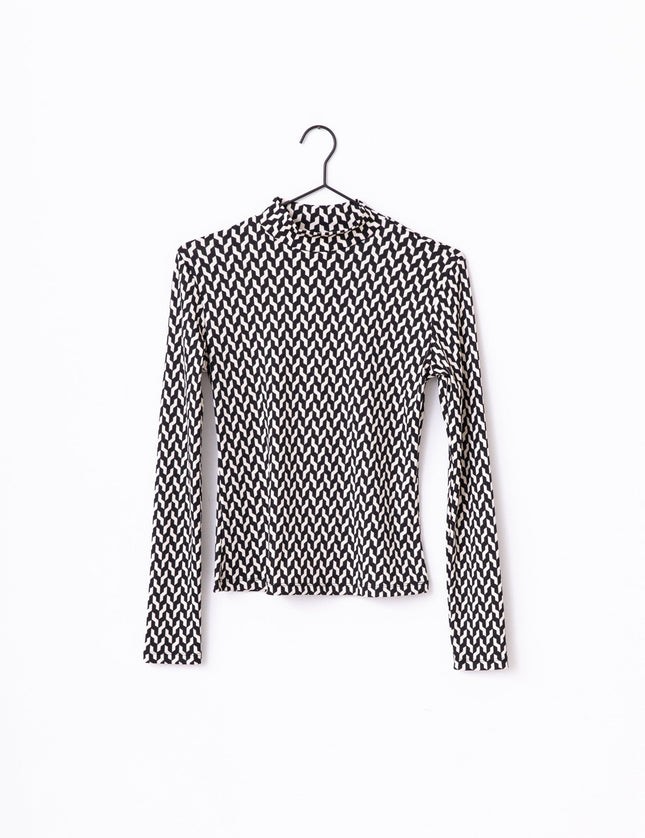 TILTIL Maya Longsleeve Print Black White - Things I Like Things I Love