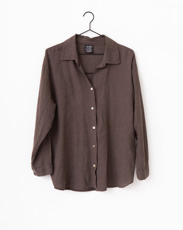 TILTIL Mia Blouse Linen Brown One Size - Things I Like Things I Love