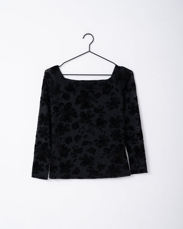 TILTIL Mikey Mesh Flower Longsleeve Black - Things I Like Things I Love