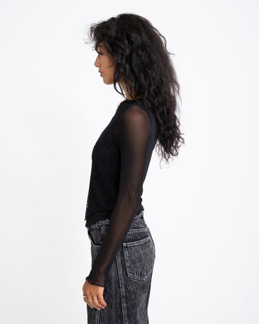 TILTIL Mila Mesh Lace Flower Longsleeve - Things I Like Things I Love