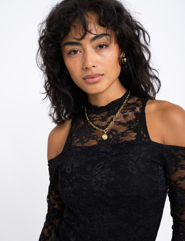 TILTIL Mimi Lace Top Open Shoulder - Things I Like Things I Love