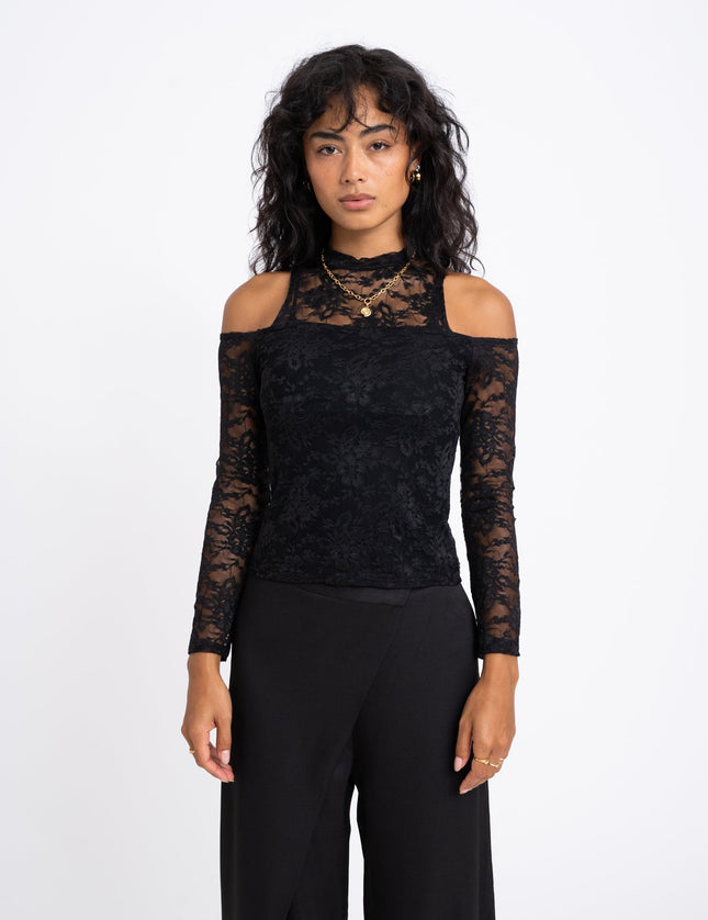 TILTIL Mimi Lace Top Open Shoulder - Things I Like Things I Love